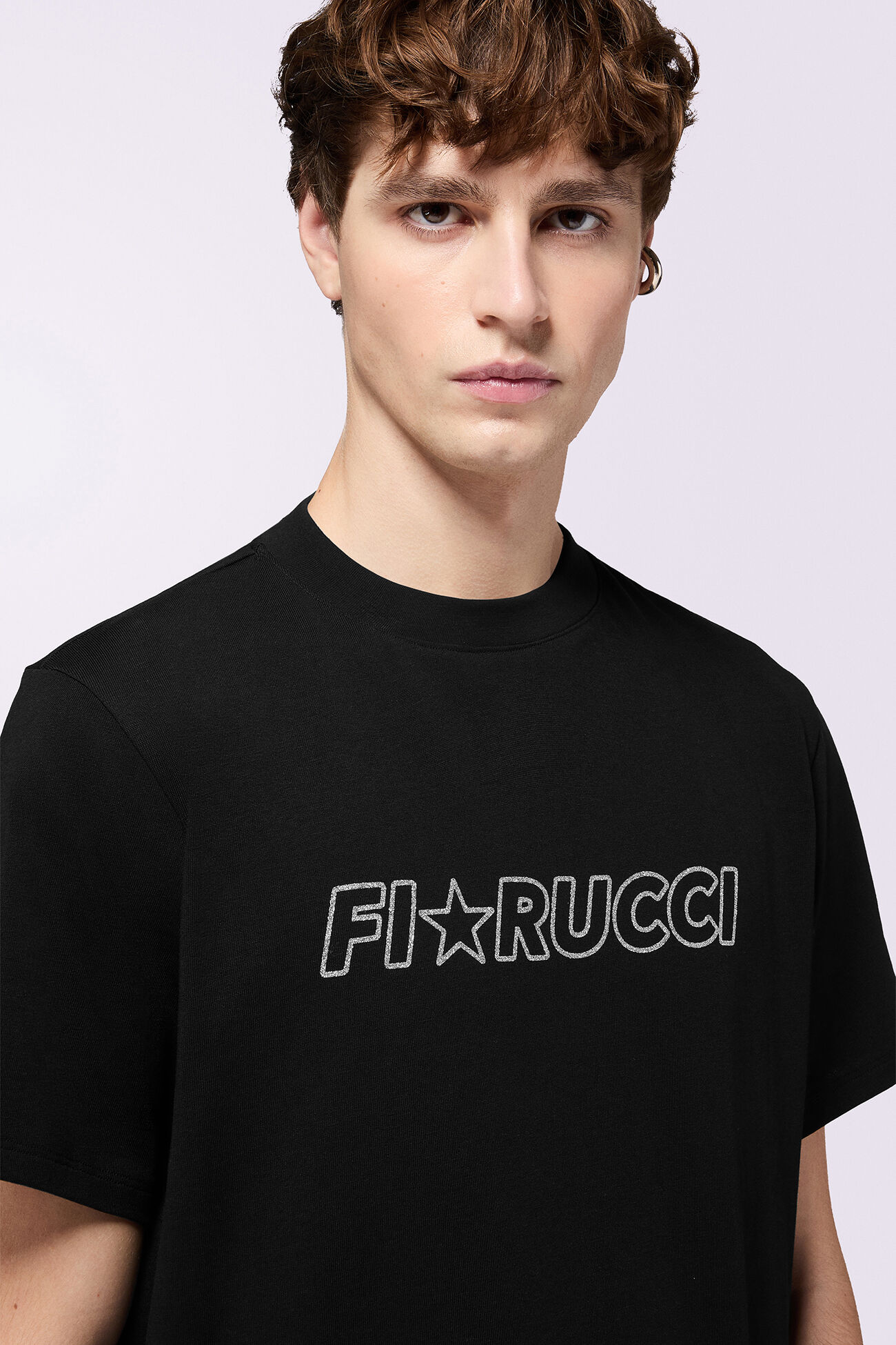 Glitter Star Logo Regular T-Shirt Black